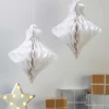 White Paper Honeycomb Baubles - 40Cm (2Pk)<Party Delights Online
