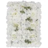 Party Delights White Rose Flower Wall Backdrop Tile - 60Cm X 40Cm< Flowers & Foliage