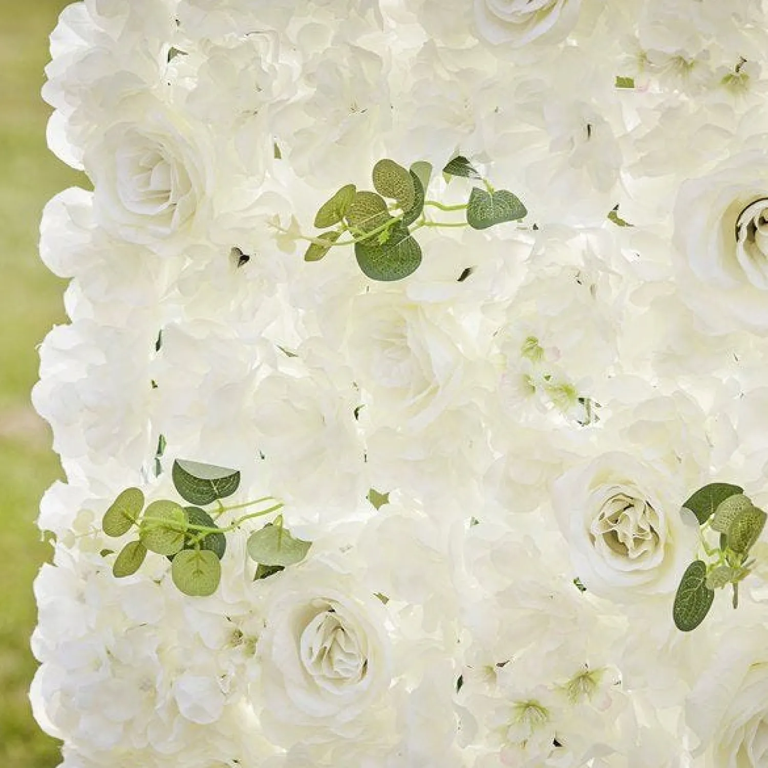 Party Delights White Rose Flower Wall Backdrop Tile - 60Cm X 40Cm< Flowers & Foliage