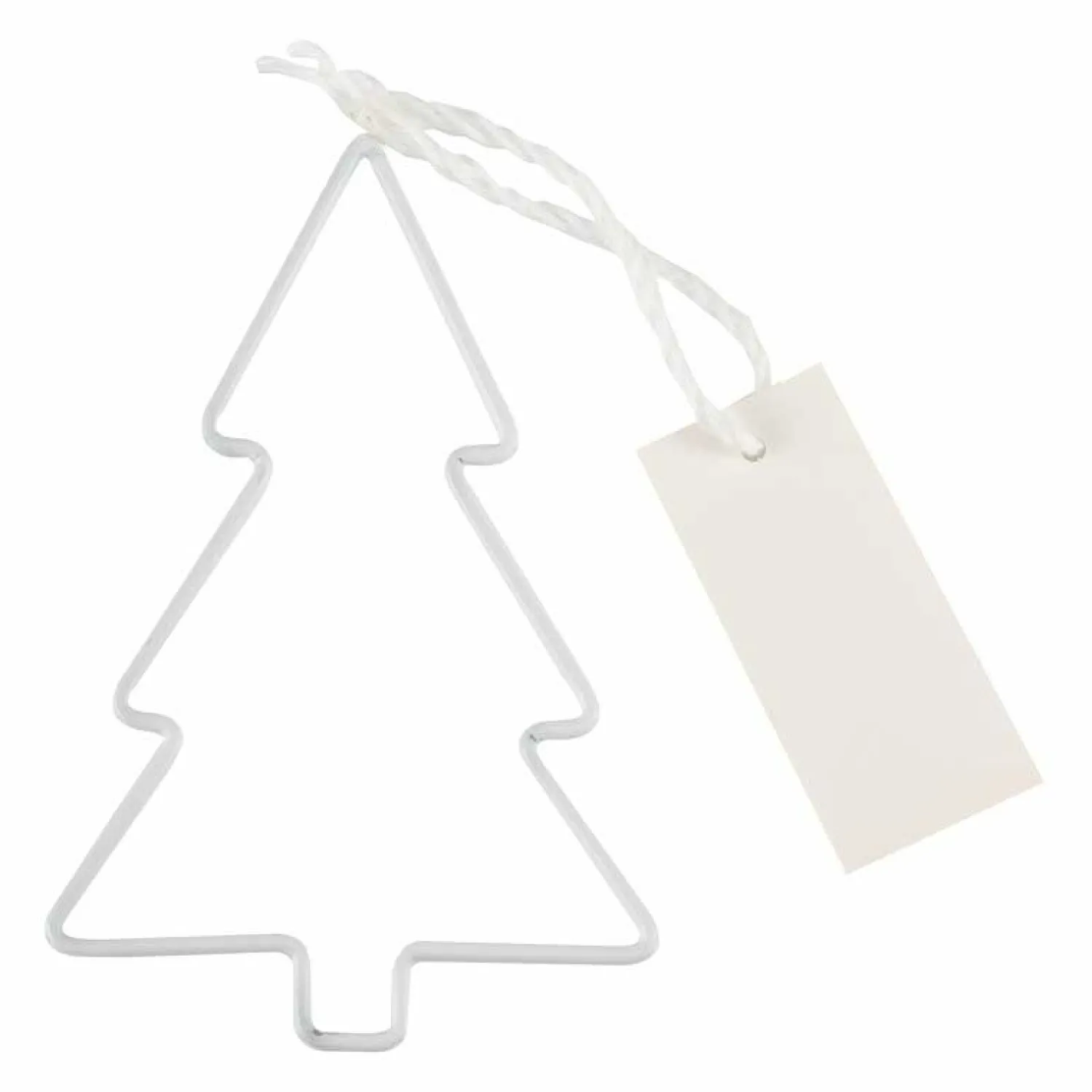 White Wire Christmas Tree Place Card Holder - 11Cm (4Pk)<Party Delights