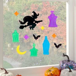 Witch & Tombstone Gel Window Cling<Party Delights Sale