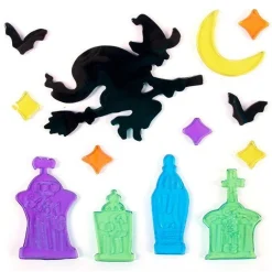 Witch & Tombstone Gel Window Cling<Party Delights Sale