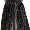 Witch Black & Gold Star Cape<Party Delights