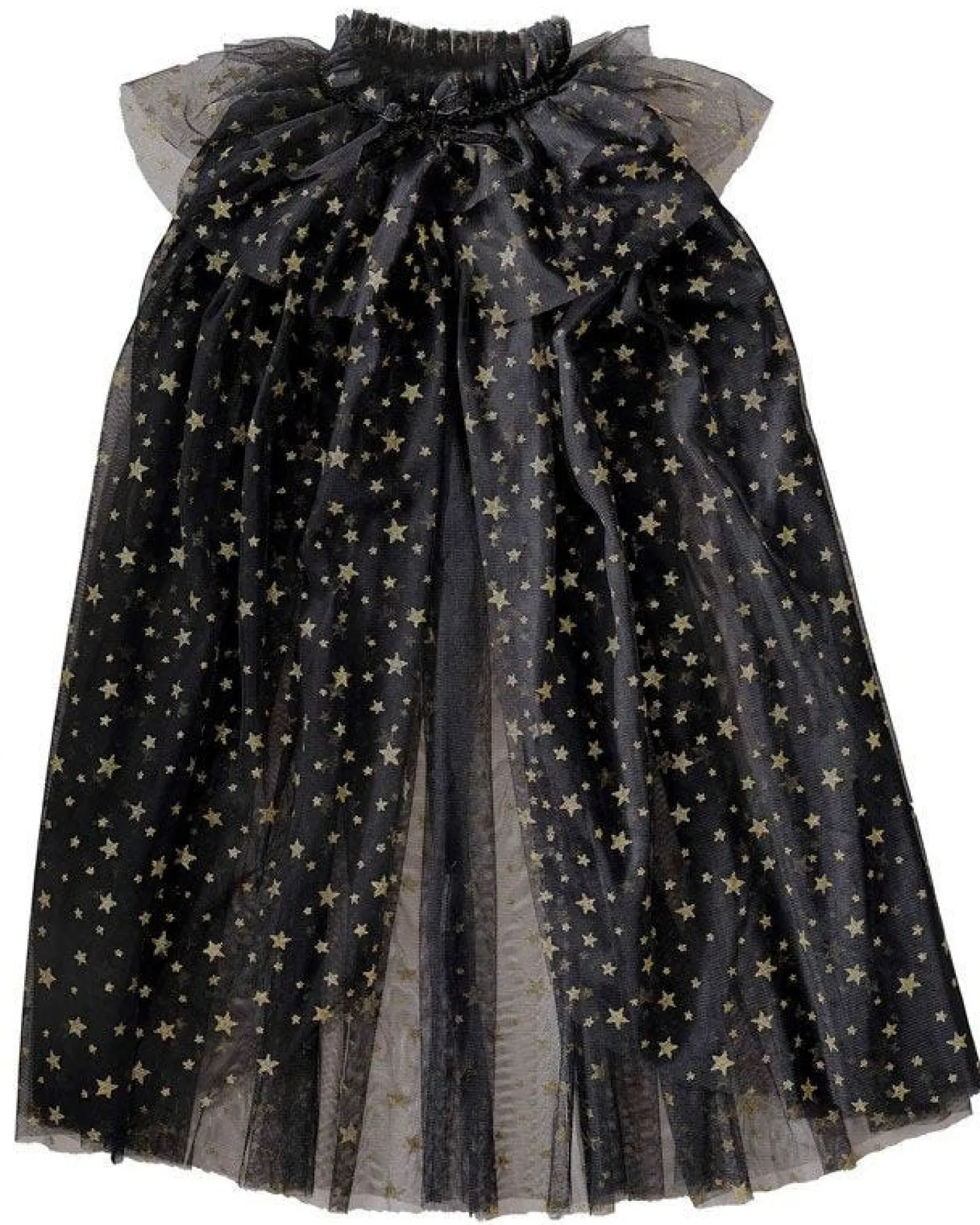 Witch Black & Gold Star Cape<Party Delights