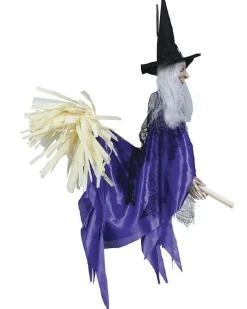 Witch With Broom - 60Cm<Party Delights