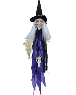 Witch With Broom - 60Cm<Party Delights