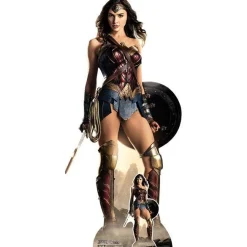 Party Delights Wonder Woman Justice League Shield Cardboard Cutout - 187Cm X 86Cm< Cardboard Cut Outs