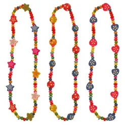 Party Delights Wooden Bead Necklace< Wearables