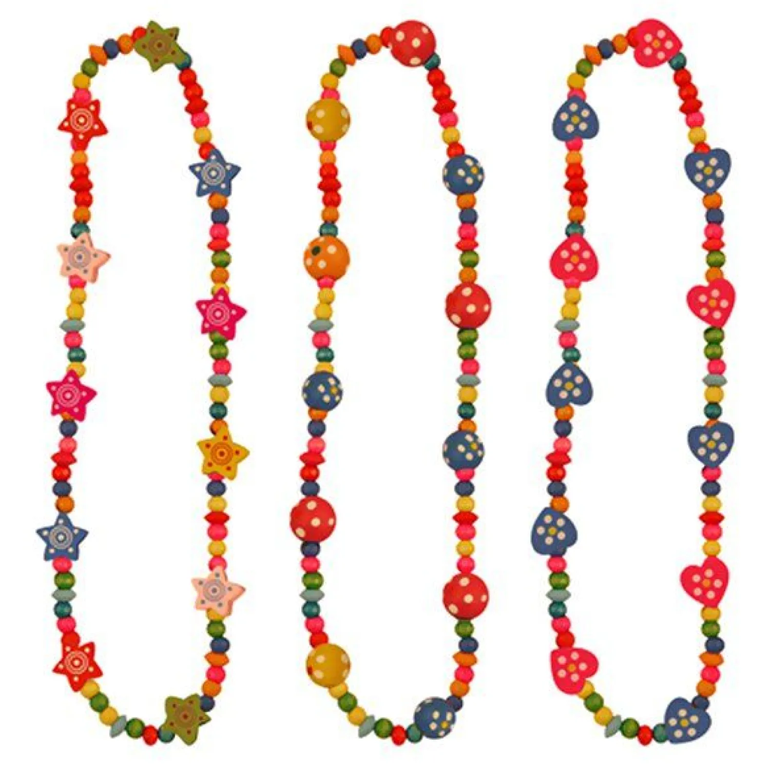 Party Delights Wooden Bead Necklace< Wearables