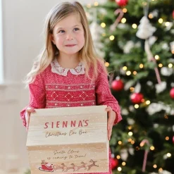 Wooden Customisable Christmas Eve Box<Party Delights Best