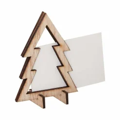 Wooden Cut Out Trees Place Cards - 6Cm (6Pk)<Party Delights
