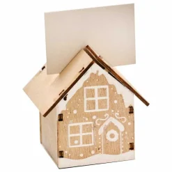 Wooden House Place Card Holders (6Pk)<Party Delights Online