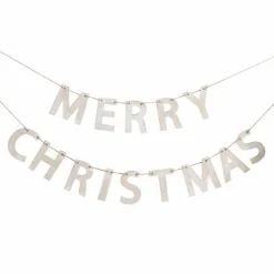 Wooden Merry Christmas Banner - 1.5M<Party Delights Outlet