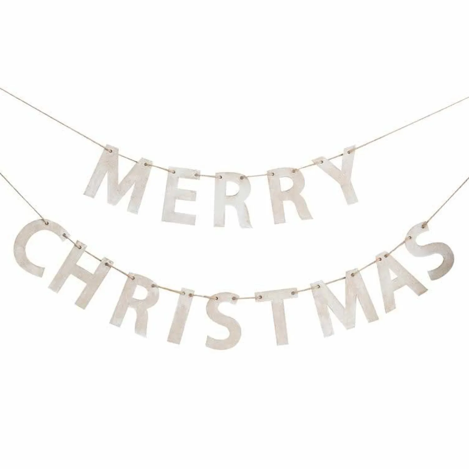 Wooden Merry Christmas Banner - 1.5M<Party Delights Outlet
