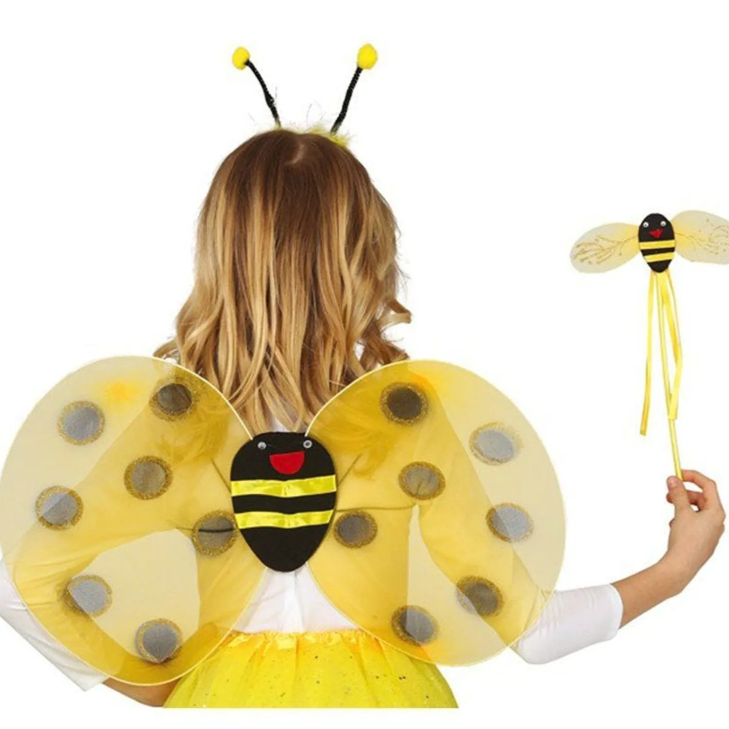 Party Delights Yellow Bumble Bee Fairy Accessory Kit - Child< Instant Outfits