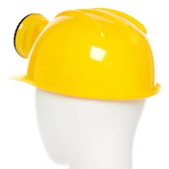 Party Delights Yellow Construction Helmet With Light< Hats & Headwear