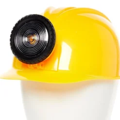 Party Delights Yellow Construction Helmet With Light< Hats & Headwear