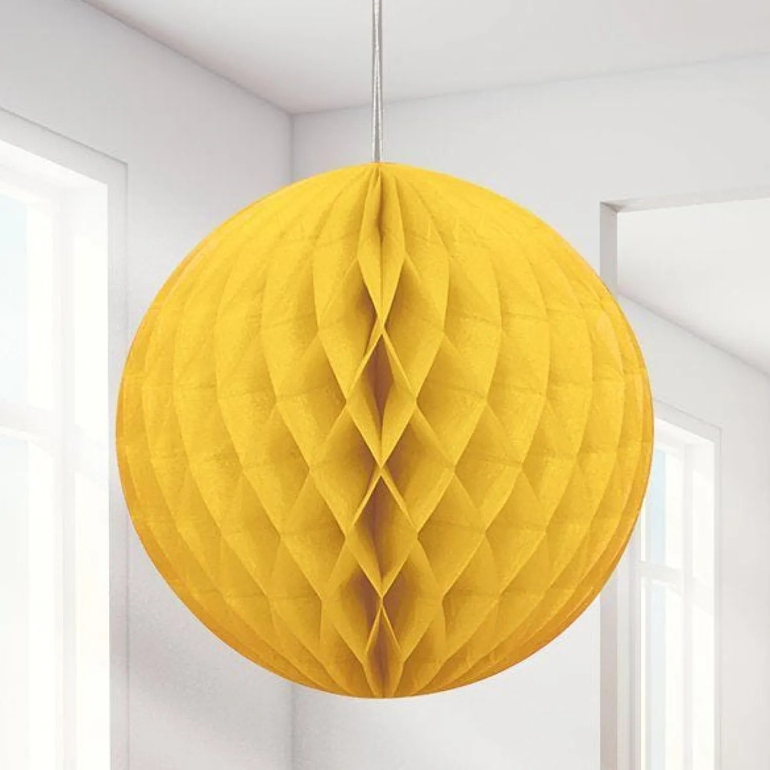 Party Delights Yellow Honeycomb Ball Decoration - 20Cm< Hanging Decorations