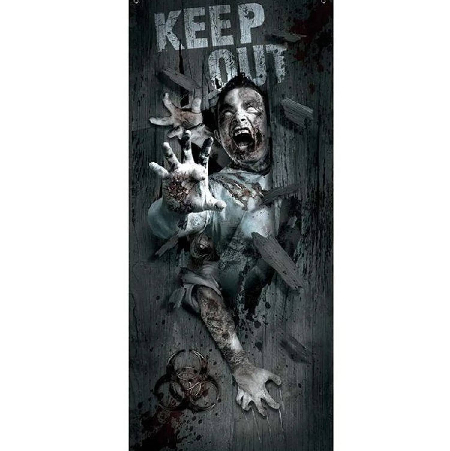 Zombie Attack Door Decoration -80Cm X 1.8M<Party Delights Best