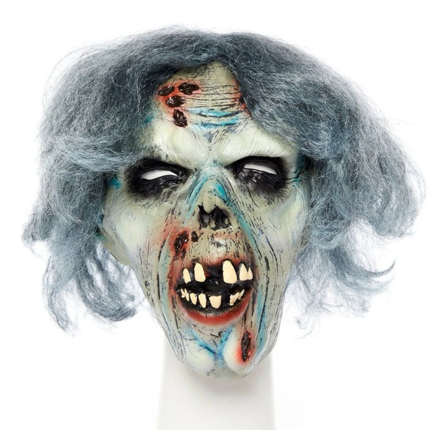 Zombie Mask With Hair<Party Delights Hot